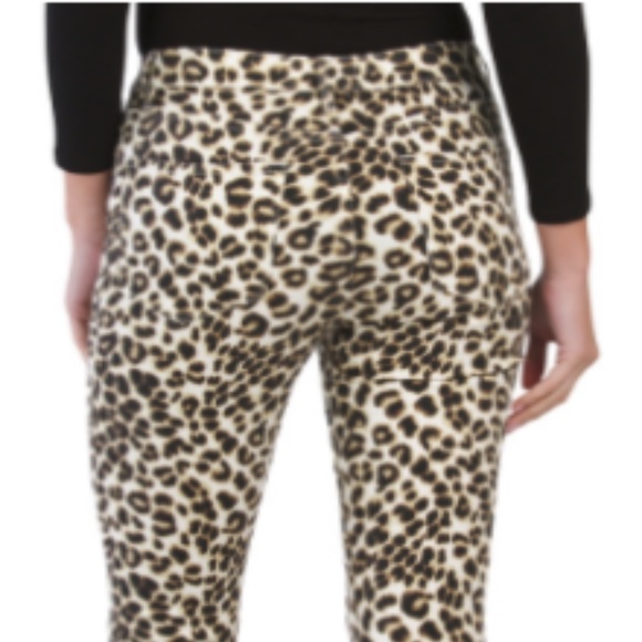 FRAME LONDON Ali High Rise Cigarette Leopard Jeans - Picture 2 of 2